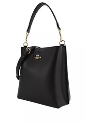 Coach Bucket Mollie Negra Interior Rojo