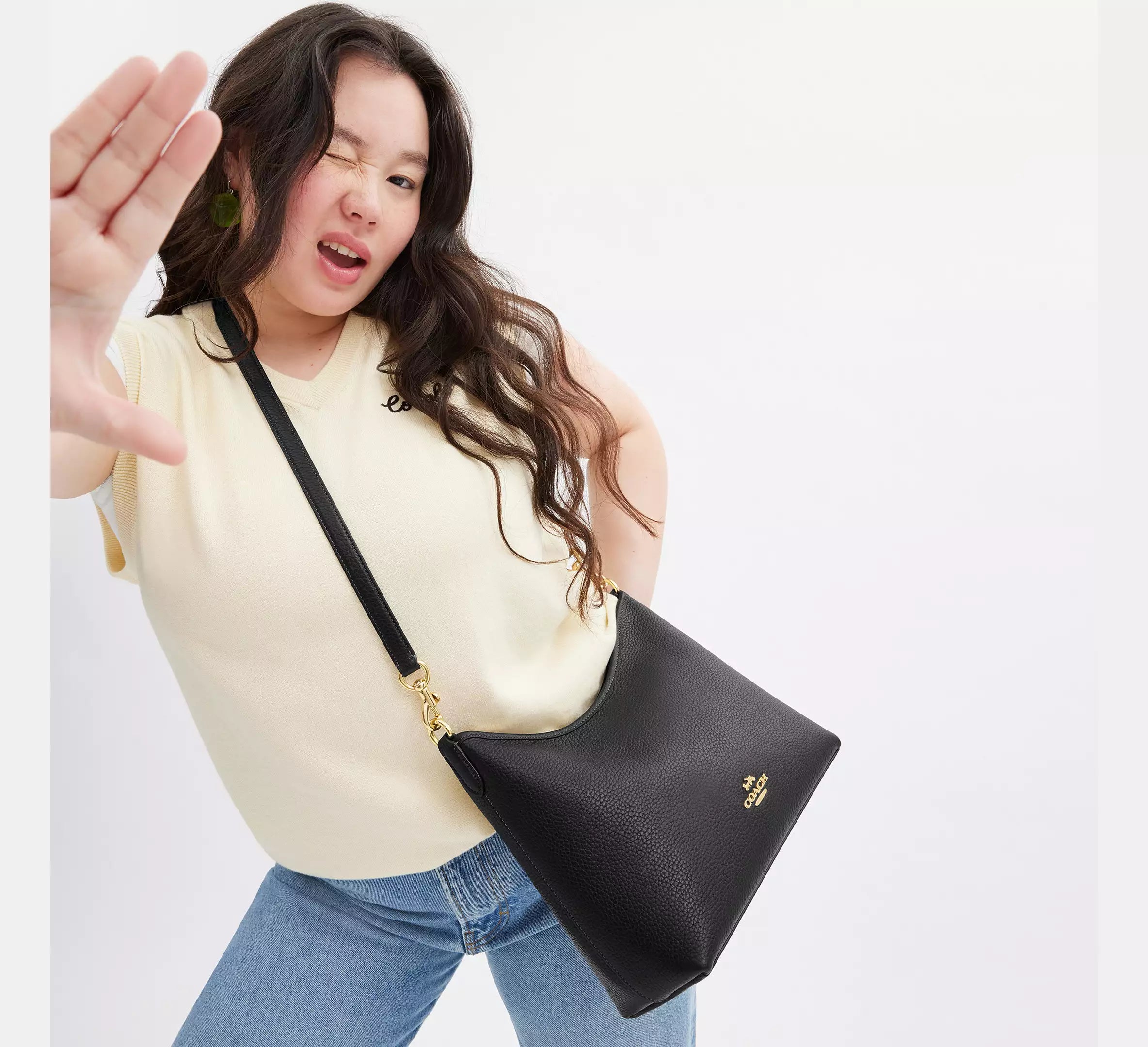 Coach Laurel Shoulder Bag Negra