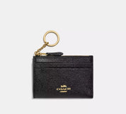 Coach Mini Skinny Wallet – Porta Tarjetas con Llavero