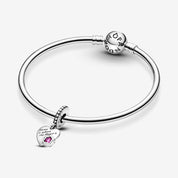 Charm colgante con forma de corazón "Amo mi hogar"