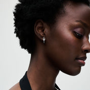 Pendientes de aro Corazón Brillante