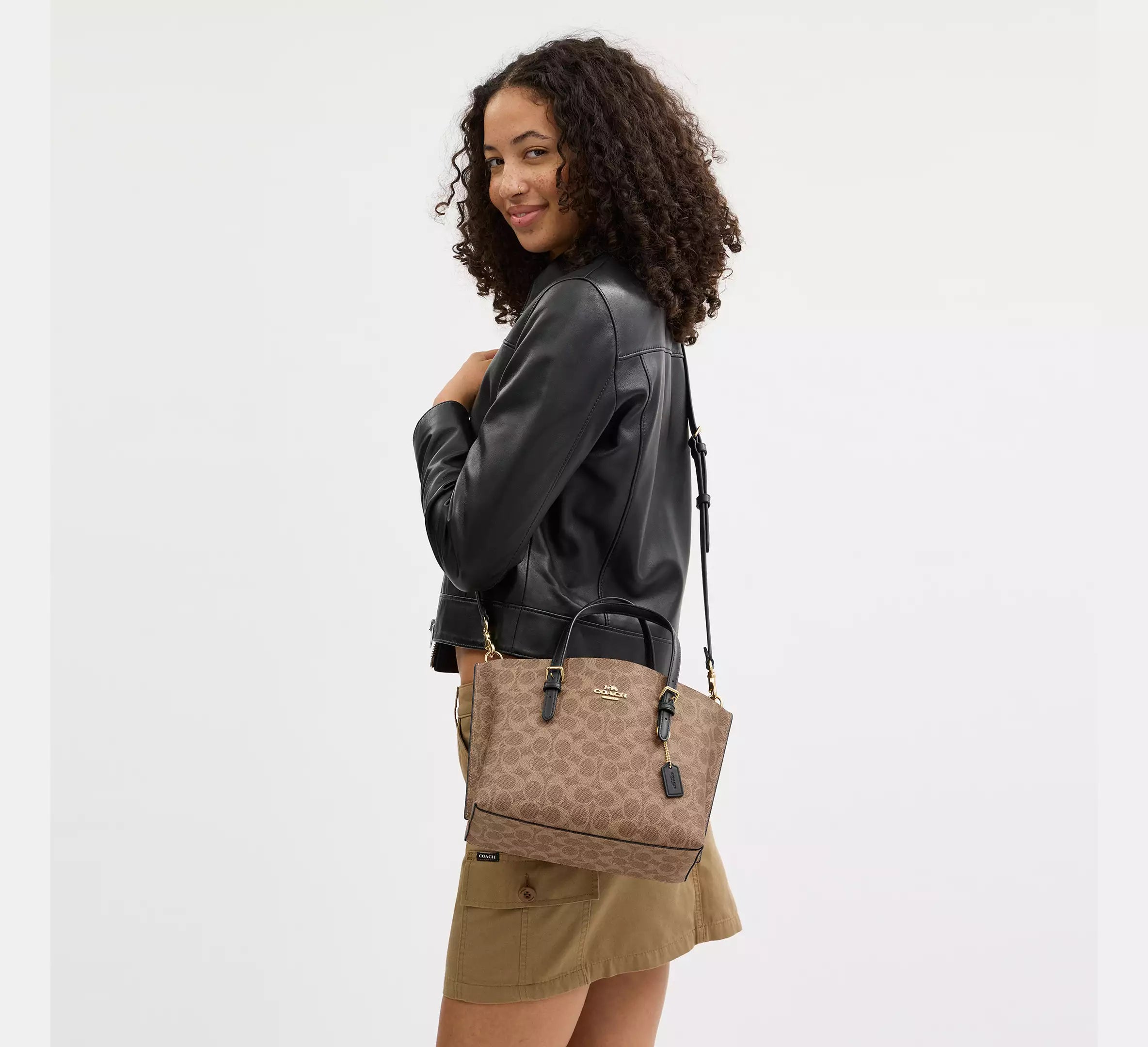 Coach Mollie Tote Bag 25 In Signature Canvas