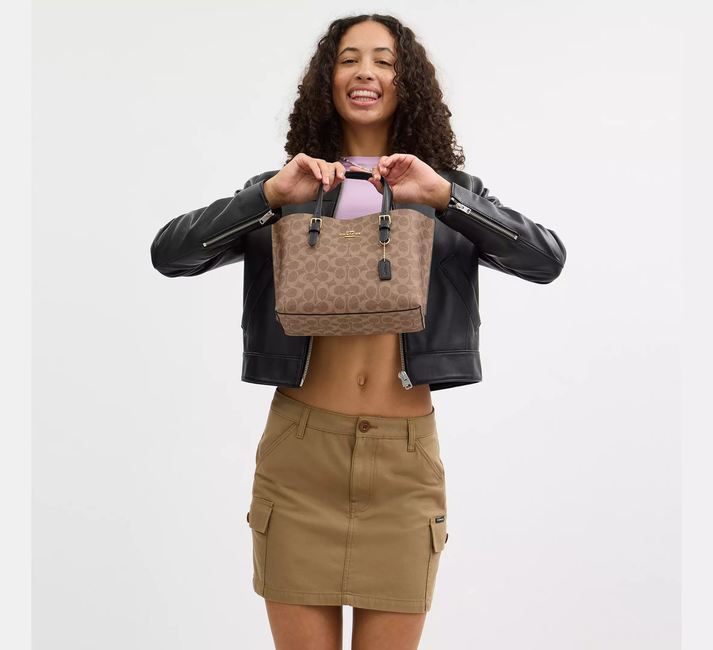 Coach Mollie Tote Bag 25 In Signature Canvas