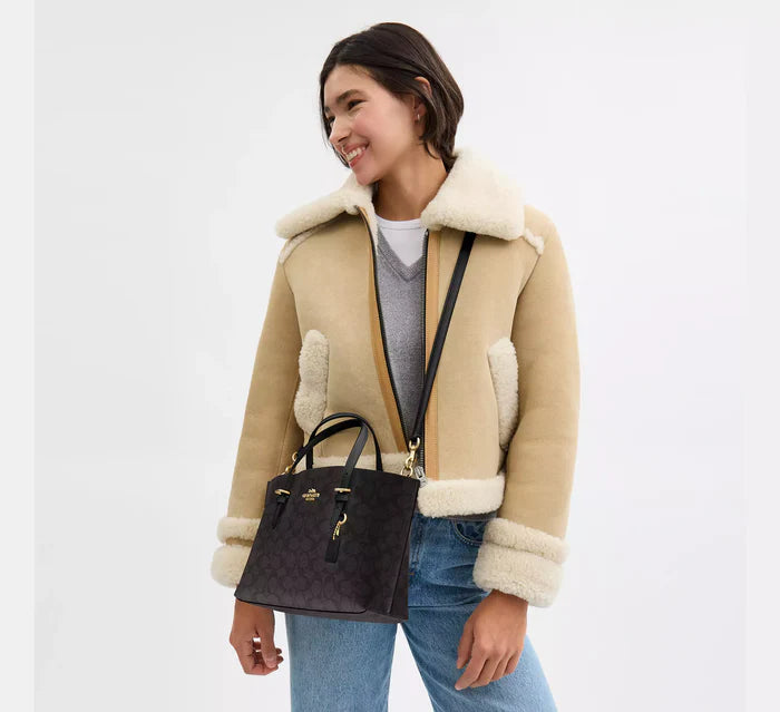 Coach Mollie Tote 25 In Signature Canvas