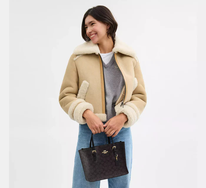 Coach Mollie Tote 25 In Signature Canvas