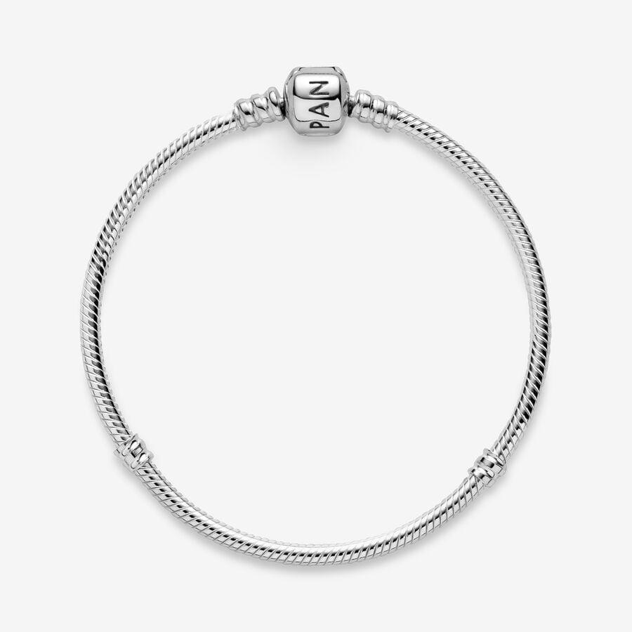 Pulsera de plata de ley y cierre clasica