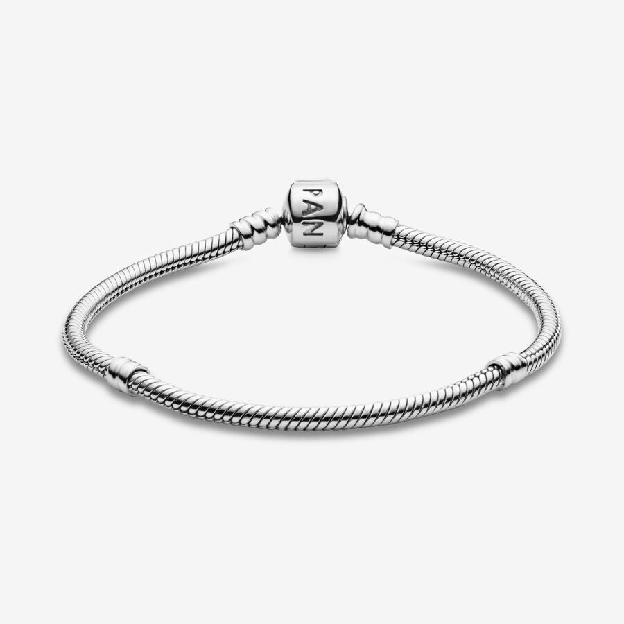 Pulsera de plata de ley y cierre clasica