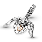 Charm del Club Pandora 2021 colgante Alas de Ángel y Corazón
