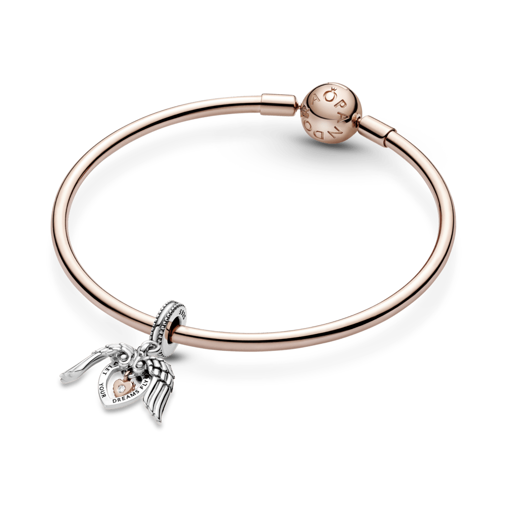 Charm del Club Pandora 2021 colgante Alas de Ángel y Corazón