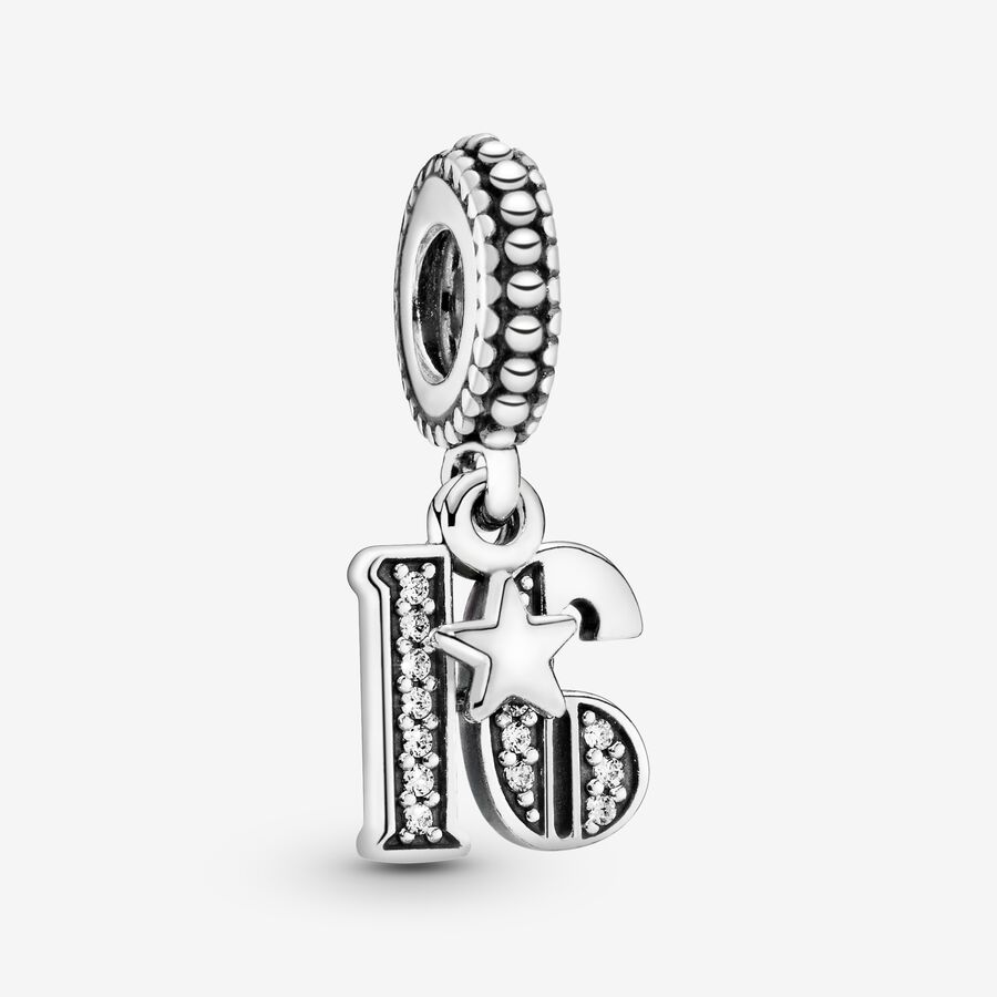 Charm colgante en plata de ley 16 Años de Amor