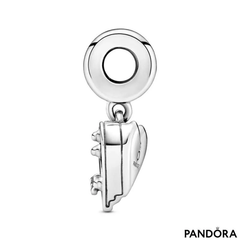 Charm colgante de corazón de piano de cola