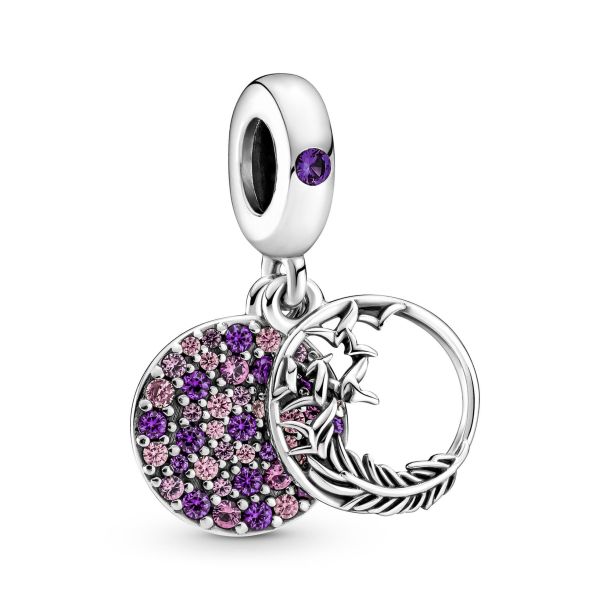 Charm Colgante Pandora Pavé de Plumas