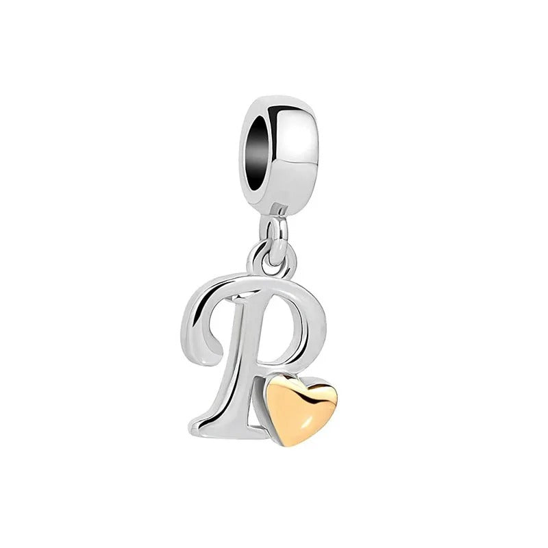 Iniciales Corazon Dorado