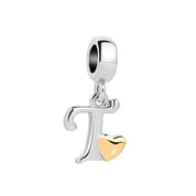 Iniciales Corazon Dorado